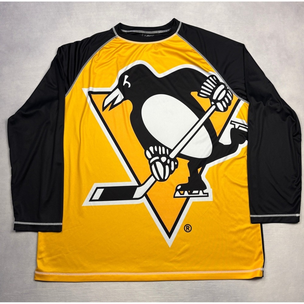 Calhoun NHL Pittsburgh Penguins Mens XXL Long Sleeve Shirt Performance